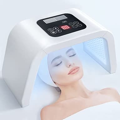 FXXXCUWUU Terapia de luz LED, terapia de luz roja para la cara, 7 en 1 colores, herramienta de cuidado de la piel facial, máscara de cuidado de la piel para el cuello, el cuerpo y las manos