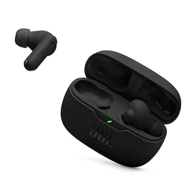 JBL Vibe Beam 2 - Auriculares verdaderamente inalámbricos con cancelación de ruido con sonido JBL Pure Bass y tecnología Smart Ambient, 4 micrófonos para llamadas nítidas y claras, hasta 40 horas de