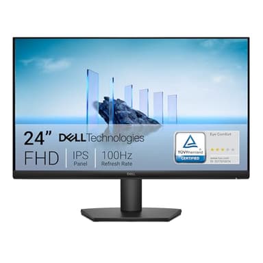 Dell Monitor 24 - SE2425HM - Pantalla Full HD de 23.8 pulgadas (1920 x 1080) 16:9 100 Hz, panel IPS, 16.70 millones de colores, antirreflejo, 1 puerto HDMI/1 VGA, TÜV Rheinland 3 estrellas, Comfortview Plus, color negro
