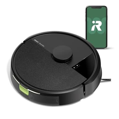 iRobot Roomba Robot Aspiradora de 105 Vac - Fácil de usar, succión intensa de elevación de potencia, navegación LiDAR, limpieza multisuperficie, limpia en filas ordenadas, carga automática