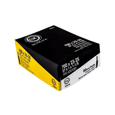 Sunlite Presta - Válvula de tubos estándar, color negro