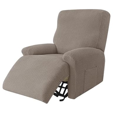 Funda elástica para sofá reclinable jacquard dividido, todo incluido, funda de sofá individual para el hogar y hotel, funda Sillon para silla reclinable (color 3)