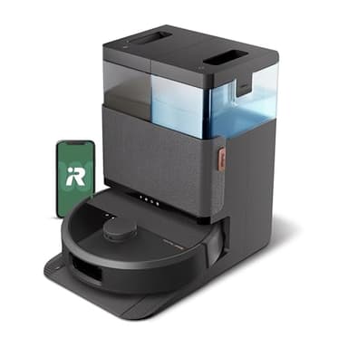 iRobot Roomba 505X Robot Aspirador y Trapeador Combo, 70 veces más succión, muelle multifunción, 75 días de autovaciado, autolimpieza y secado en caliente, almohadillas de fregona giratoria de