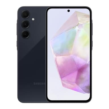 SAMSUNG Teléfono celular Galaxy A35 5G Serie A, teléfono inteligente Android desbloqueado de 128 GB, pantalla AMOLED, sistema avanzado de triple cámara, almacenamiento expandible, diseño resistente