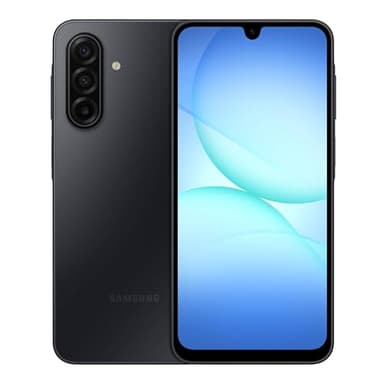 Samsung Teléfono inteligente Galaxy A17 5G, 128 GB, AMOLED grande, cámara de alta resolución, diseño duradero, carga súper rápida, almacenamiento expandible, círculo para búsqueda, 2025, garantía del fabricante de 1 año de EE. UU., color negro