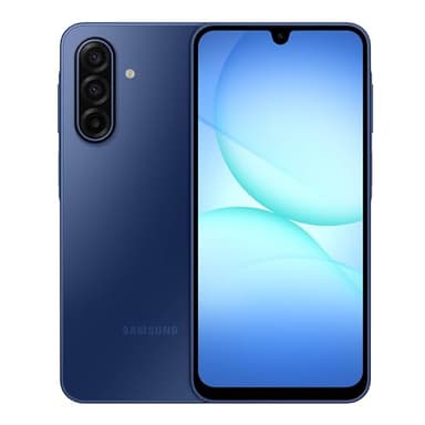 Samsung Teléfono inteligente Galaxy A17 5G, 128 GB, AMOLED grande, cámara de alta resolución, diseño duradero, carga súper rápida, almacenamiento expandible, círculo para búsqueda, 2025, garantía del fabricante de 1 año de EE. UU., azul