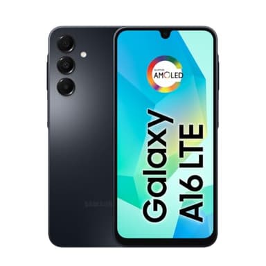 SAMSUNG Galaxy A16 4G Dual SIM (128 GB, 2025) 6.7" 90Hz AMOLED, resistente a salpicaduras, 8 núcleos, cámara de 50 MP (modelo internacional desbloqueado de fábrica para GSM, global) A165M/DS (paquete