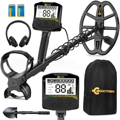 Detector de metales, detector de metales profesional para adultos con bobina de búsqueda impermeable IP68 de alta precisión de 12.8 pulgadas, chip DSP avanzado, todos los modos de metal y disco para
